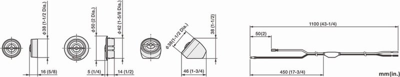 Pioneer 450W Max 100W Sine Wave Tweeter Set of 2 Speakers with Angled Mount Adapter - Image 3